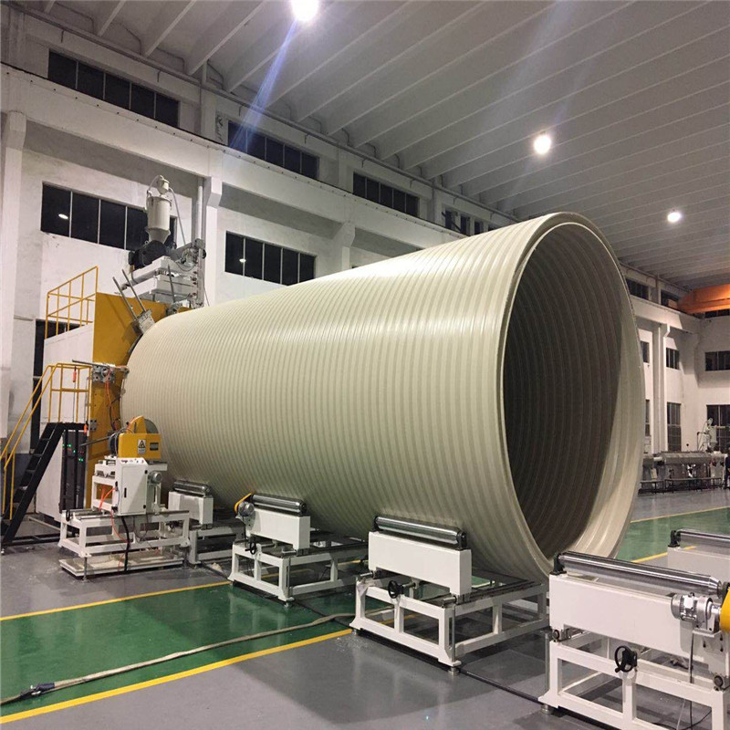 HDPE malaking diameter hollow wall winding pipe extrusion line