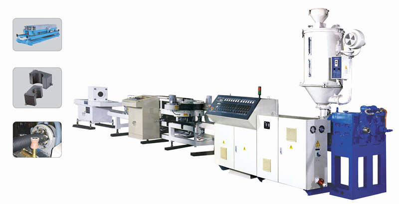 PE PP PVC Single Wall Corrugated Pipe Machine